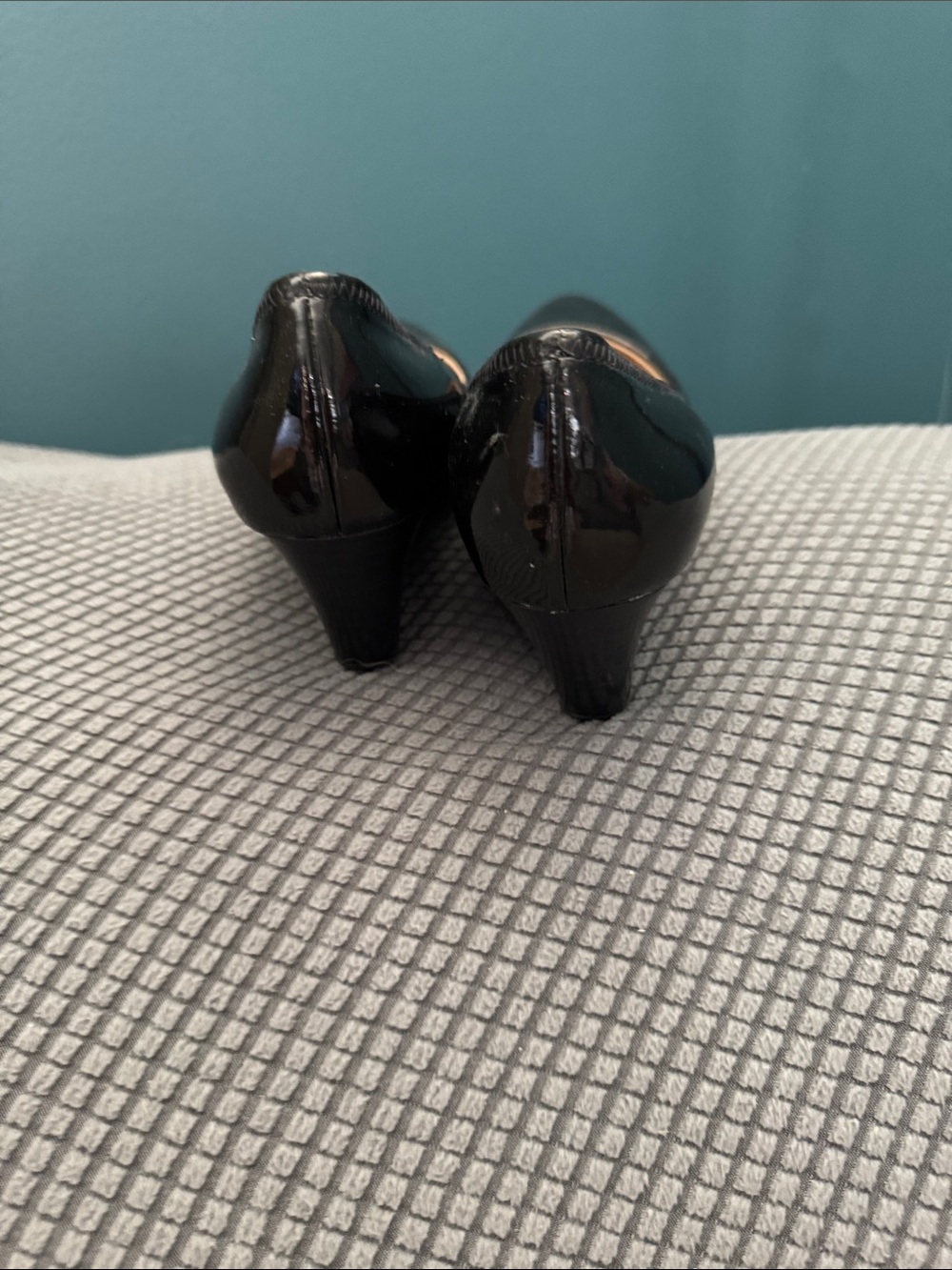 Cole Haan Black Patent Leather Pointed Ballet Flats - Picture 4 of 9